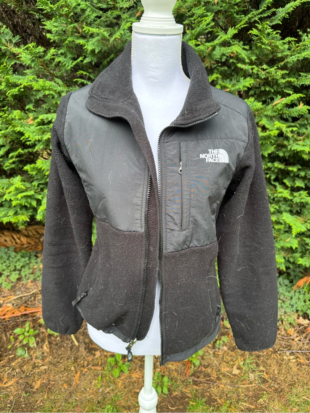 Y2K The North Face Women's Black Teddy Fleece Zip Up Jacket | VGUC | Small
